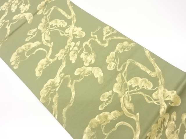 抽象松模様織出し袋帯